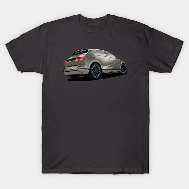 Hyundai IONIQ 5 in Shooting Star Gray T-Shirt by Webazoot